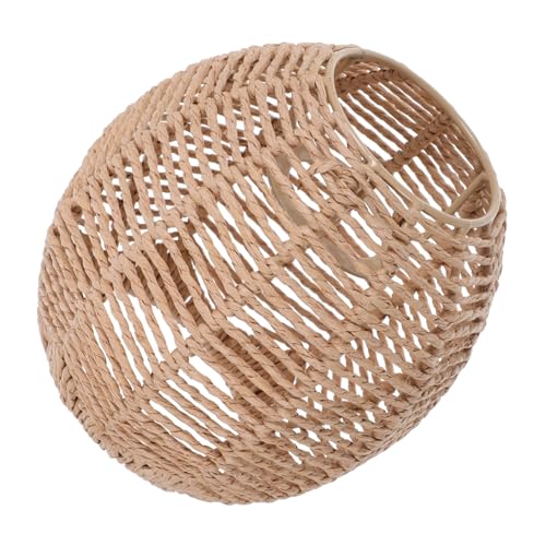 Gatuida Handgefertigte Papierseil Pendelleuchte Vintage Rattan Optik...