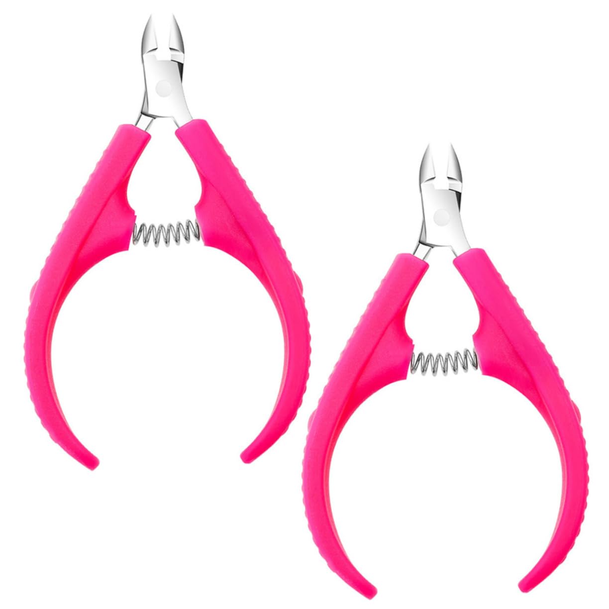 Mikinona 2pcs Cuticle Nipper Professional Nail Art Tool Stainless Steel Cuticle Remover Nail Nippers for Toenail