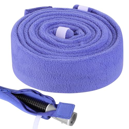 CPAP Hose Cover for Heated Tubing 6.3ft CPAP Tube Covers Full Zippered CPAP Sleeve for Insulation and Protection (Purple)