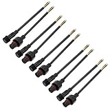 ALITOVE 5 Pairs 4 Core Electrical LED Connector IP65 with 20cm 18AWG 4X 0.5mm² Cable for Car Truck...
