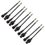 ALITOVE 5 Pairs 4 Core Electrical LED Connector IP65 with 20cm 18AWG 4X 0.5mm² Cable for Car Truck...