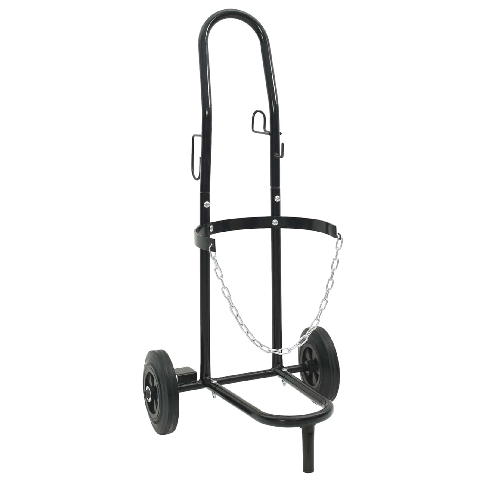 Handwagen Schwarz und Rot 49 x 49 x 101 cm Stahl Werkzeug Model4019017