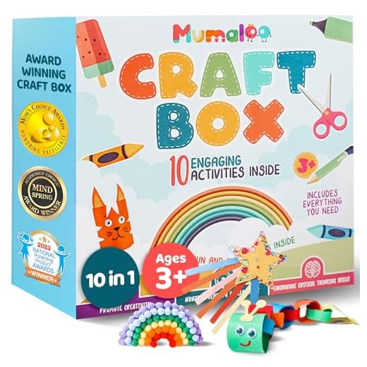 21 Creative Mother's Day Crafts for Preschoolers 6 Mumaloo Craft Box for Kids - 10 Creative Arts and Crafts for Kids Ages 4-8, Fun, No Mess Educational Preschool & Homeschool Art Projects, Toddler Crafts Kit Supplies, 3 4 5 6 7 8 Year Old Girls & Boys