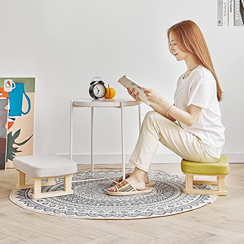 Tabouret à Langer Carré Flannelle et Repose-Pieds Canapé Encastrable - 8
