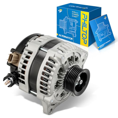 Image of PHILTOP 11624N Alternator 200 Amp Compaitble with withd, 2015-16 w /o AC Power Outlet, FLEX w /o AC Power Outlet,Replacement CL3Z10346B | 200A Alternator Compatible with select Ford Models without AC power outlet. Direct Replacement for CL3Z10346B.