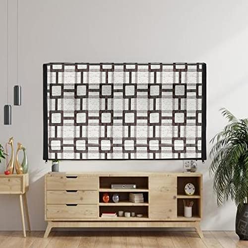 Image of Transparent LCD /LED T.V Protector Cover with Zipper Enclosure for 26 Inch Suitable for All Major Brand & Model (Color-White, Size-25.5.3x17 Inches)