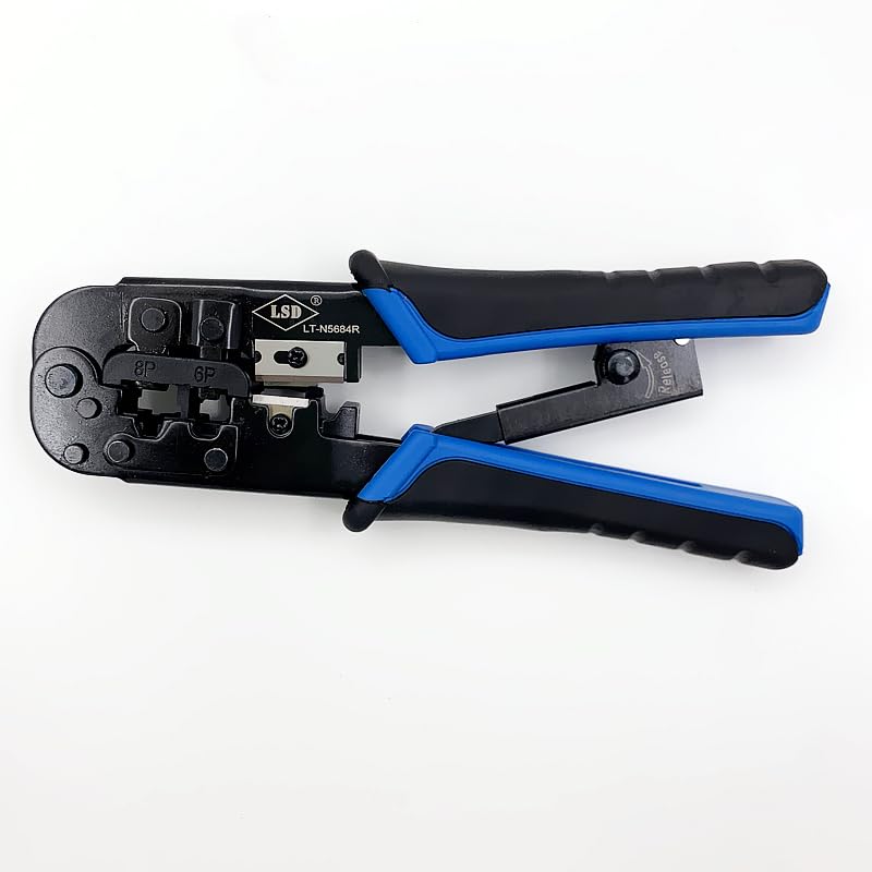 RJ45 RJ11/RJ12 wtyki modułowe zaciskarka do kabli zaciskowych narzędzie sieciowe PC, 4P, 6P, 8P, LT-N5684R