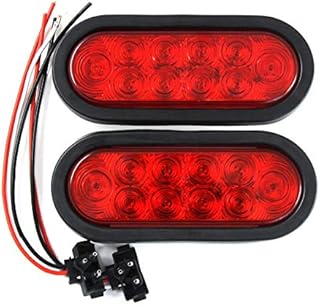 (2) Red Trailer Truck LED Sealed RED 6