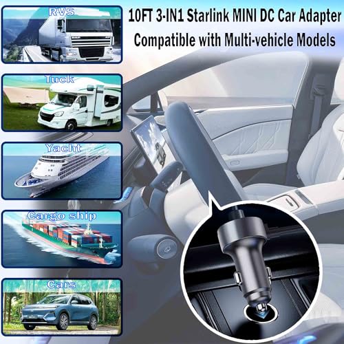 Starlink Mini 12V DC Power Cable,10Ft Car Charger Cigarette Lighter Adapter - image 7