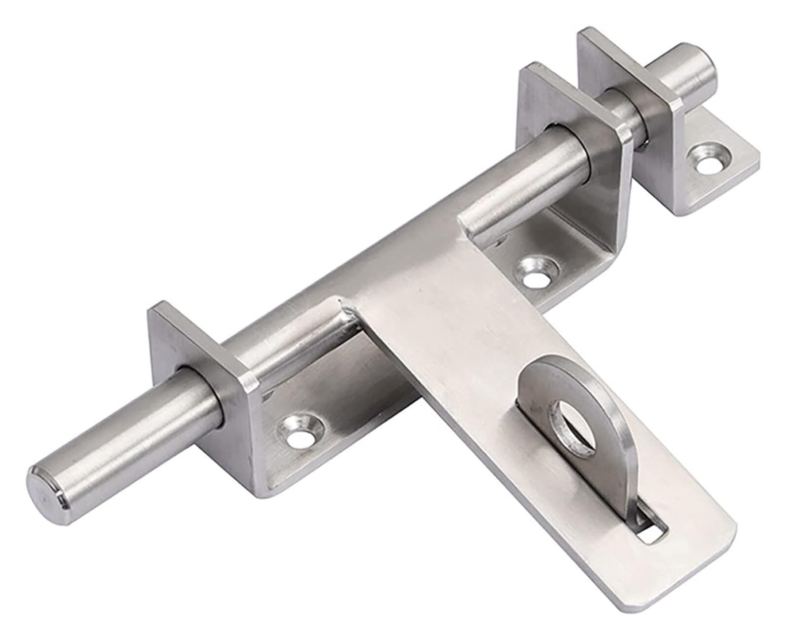 Verrou de porte coulissant inox loquet de fermeture avec porte-cadenas pour meuble fenêtre