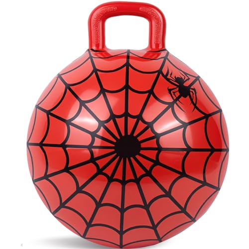 CZBRO Spider Hopper Ball, 15-Inch Bouncy Balls for Kids, Games & Parties, Inflatable Jumping Toys for Boy Toys & Girls Toys