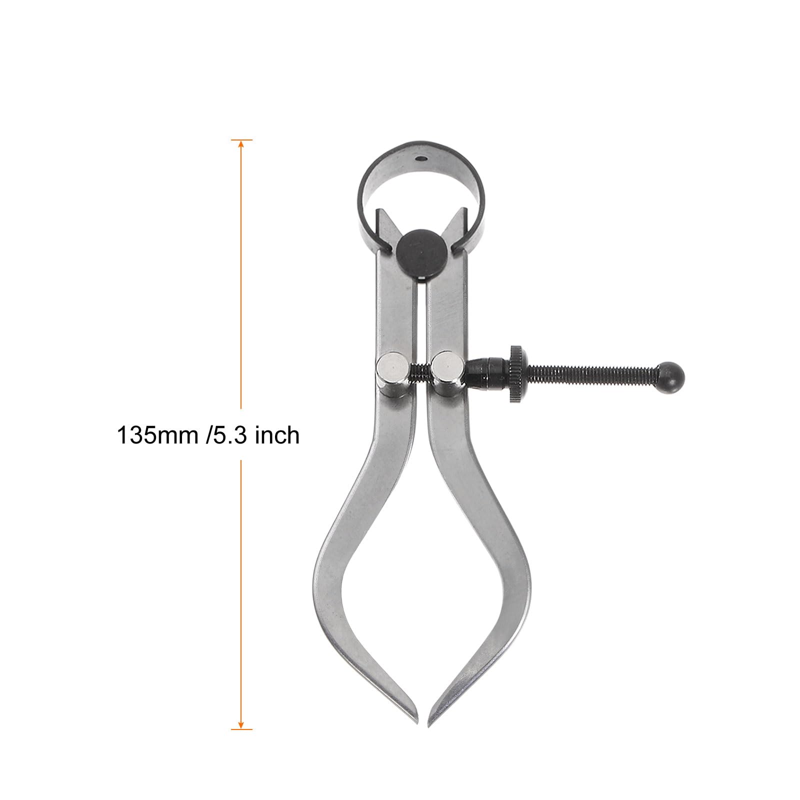 sourcing map Pied à coulisse à ressort réglable de 100 mm avec écrou solide pour tour à bois
