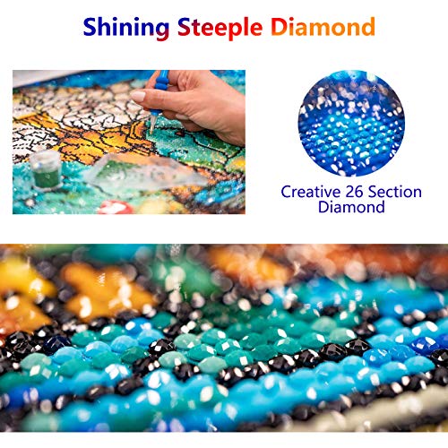 Kaliosy 5D Diamond Painting A Wreath Of Pig By Number Kits Paint With Diamonds Art, Diy Crystal Craft Full Drill Cross Stitch Decoration 14X14Inch (X27482) #TOP4