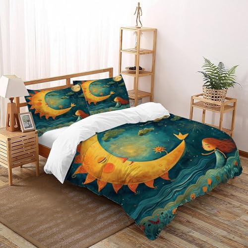 Parure de lit fleurs de printemps 3D en microfibre pour lit simple - 2