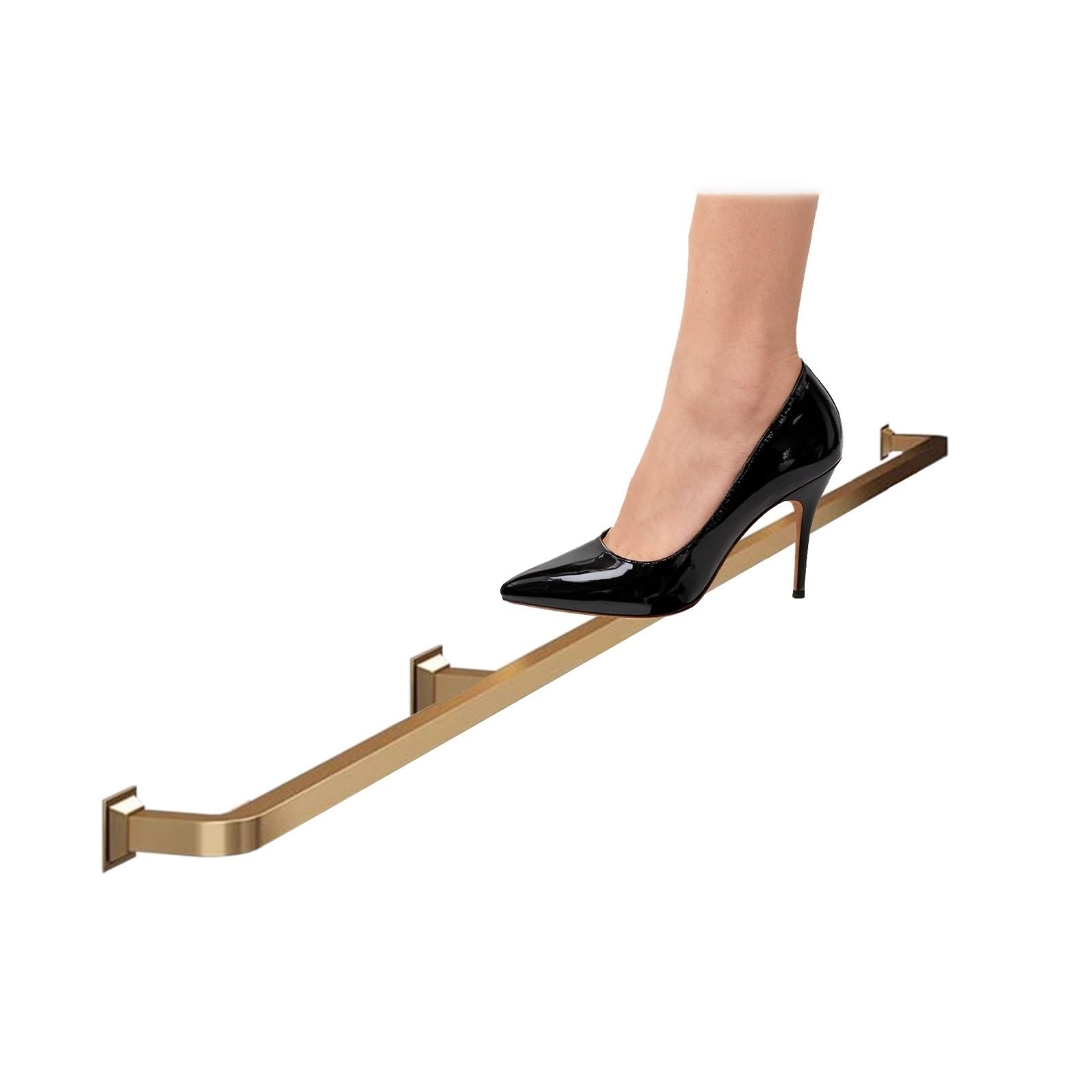 Barre de protection pour pieds de bar avec matériel de fixation, repose-pieds robuste en acier inoxydable, barre carrée pour îlot de cuisine, table de bar ou restaurant. Design durable et él