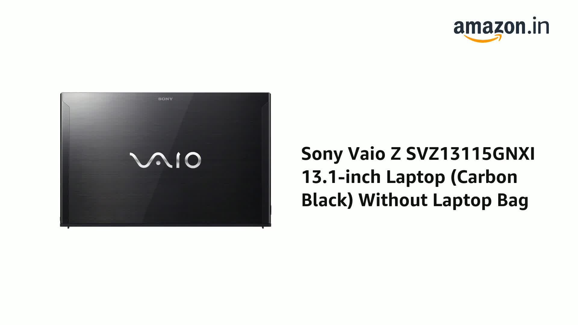 Sony Vaio Z SVZ13115GNXI 13.1-inch Laptop (Carbon Black) Without