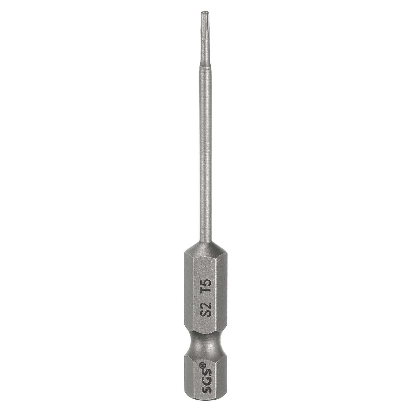 HARFINGTON Chave de fenda Torx T5, haste sextavada, 65 mm, ponta