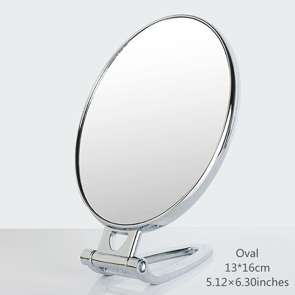 Miroir de maquillage grossissant pliable double face portable réglable rotation à 360 degrés loupe flexible portable peut être fixé au mur et peut être utilisé sur un bureau