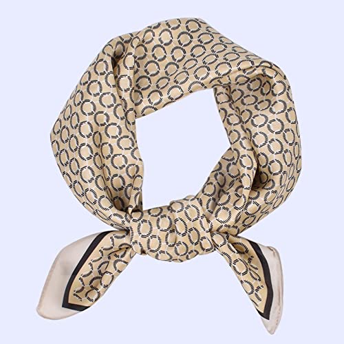 YOLAI Vintage Bandanas Head Scarf For Women Large Square Silk Satin Hair Scarf Sleeping Wraps Neck Bandana2