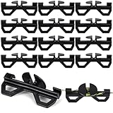 CroBlissful 12 Pcs Electric Fence Tightener Wire Tensioner, Electric Fence Poly Wire Tensioner Plastic Cord Tensioners, Portable Tightener for Inline Fixing, Black