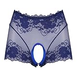 Doomiva Women Adult Summer Floral Lace Boyshorts Ultra Thin Boxer Shorts Sexy Underwear Undershorts