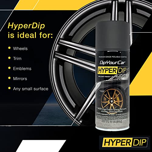 Dipyourcar.com Hyperdip Paint - Can Of Sprayable Automotive Dip Coat - Removable Peelable Paint Protection For Cars - Anthracite Grey Satin Metallic Grey Coat Spray (Anthracite Grey) #TOP5