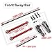 RCMYou Front/Rear Sway Bar RC Car Anti-Sway Bar Anti-Roll Mount Upgrade Parts for 1/7 RC Unlimited Desert Racer,Steel #45 Front/Rear Sway Bar Hop Ups