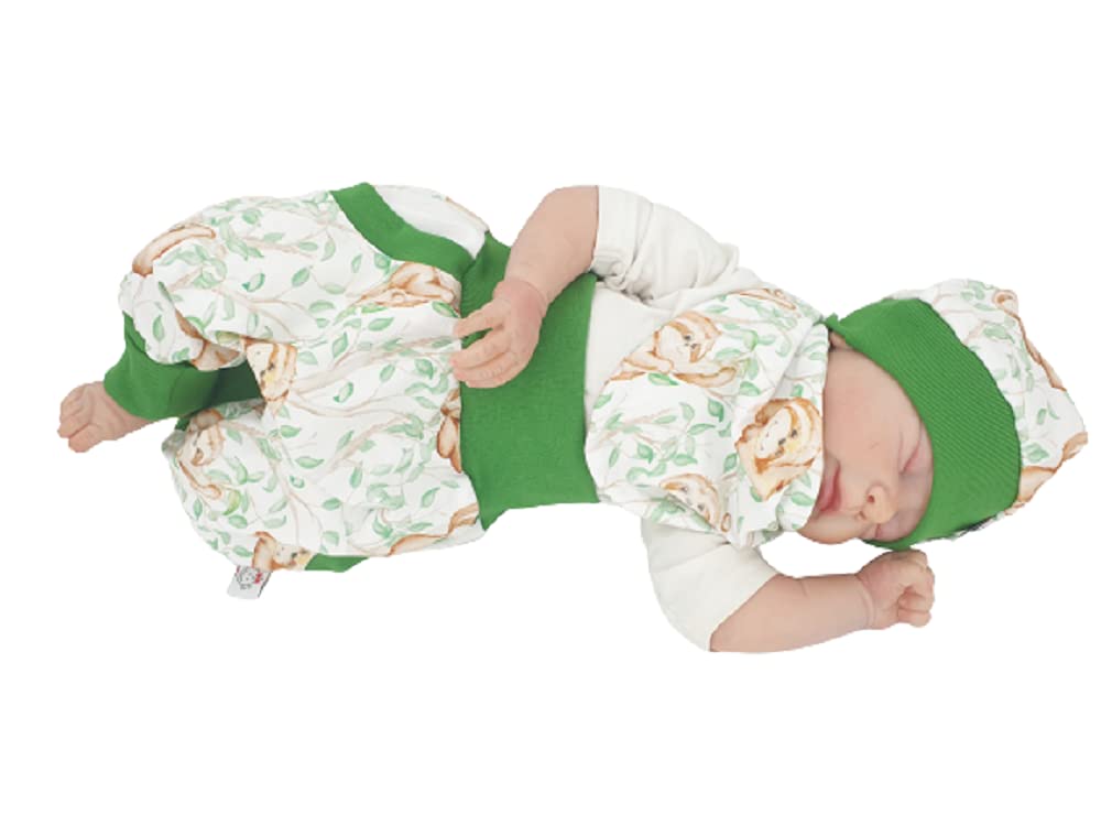 Atelier MiaMia - Pumphose als Set Baby Kind 92 Designer Babyhose Limitiert !! Mitwachshose Faultiere