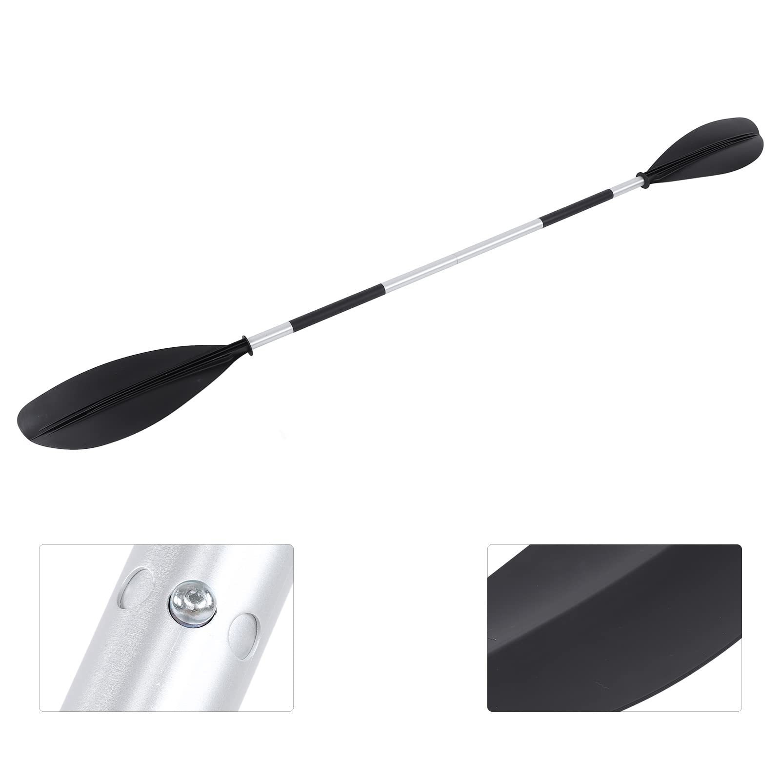 Remo de Kayak Remo de Barco de 4 Piezas, Diseo de Pie de Aleta, Remos de Kayak Ajustables Remos de para Tabla de Surf para de Barco de Mar