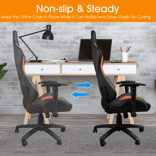 Brinman Chair Mat For Hardwood Floor,36"X48" Desk Chair Mat,Non-Slip Office Chair Mat, Computer Gaming Floor Mat For Rolling Chair, Under Desk Rug Floor Protector,Easy Clean & Flat Without Curling #TOP3