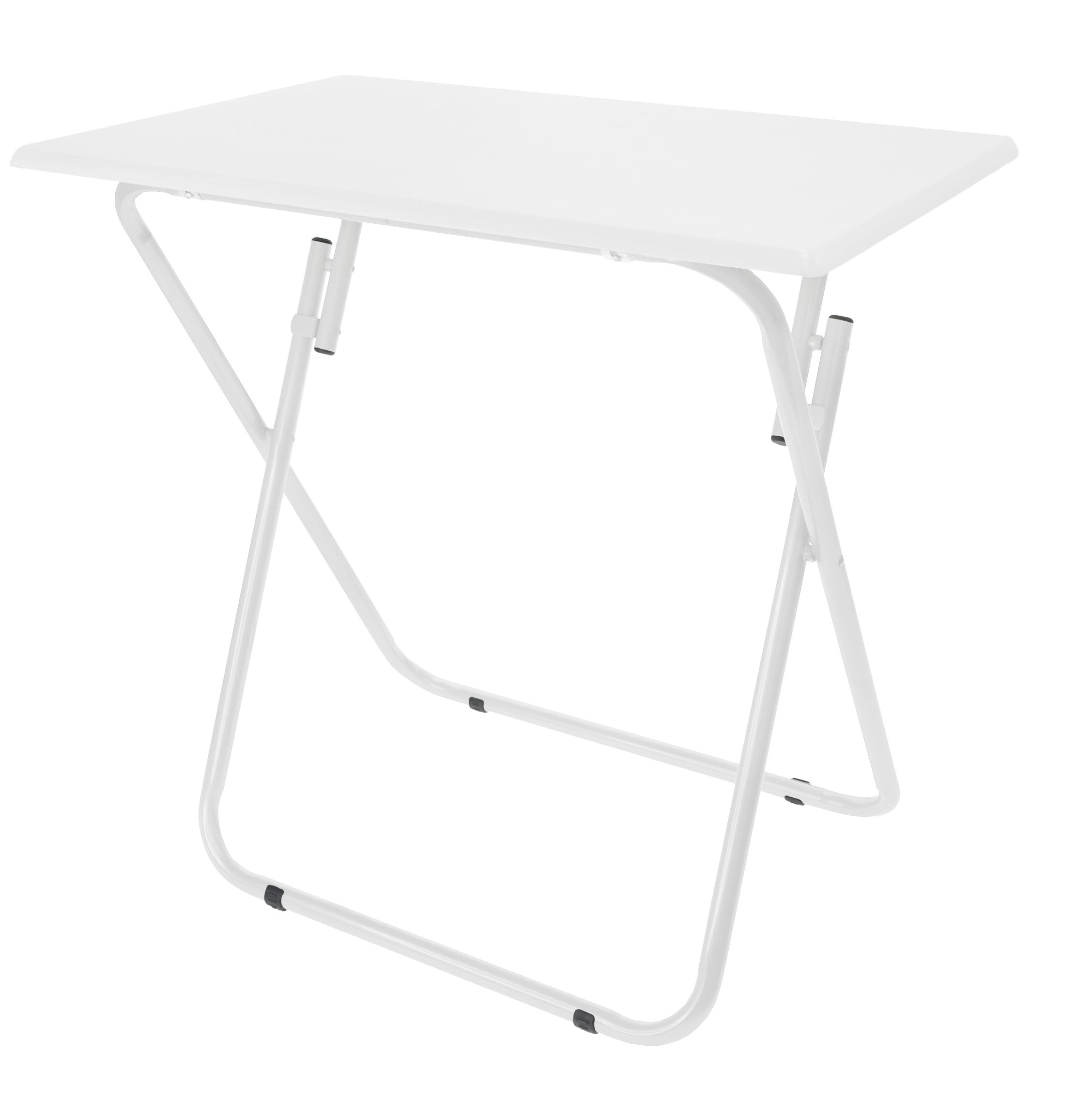HERSIG - Mesa Plegable Blanca | Mueble Auxiliar Multiusos - 70x50x71.5cm.