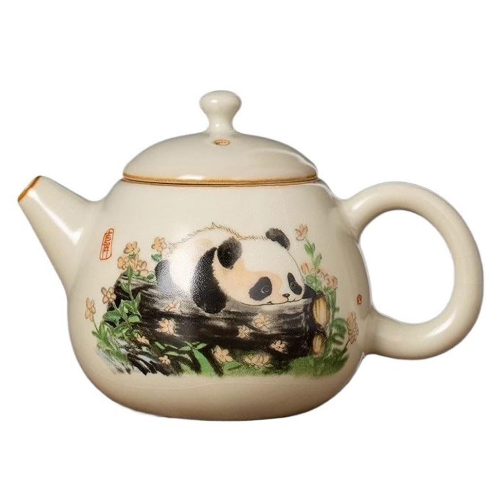 FJQFHH Japanese ceramic tea pot, Ceramic Teapot 225ML Porcelain With Drip Spout And Handle