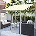 HOOJUEAN Toile De Toit De Rechange pour Pavillon Tonnelle, Tonnelle De Jardin Tente, Toit De Rechange pour Tonnelle De Jardin, 300D Imperméable Auvent Tente Outdoor (sans Support) 3X2.6m