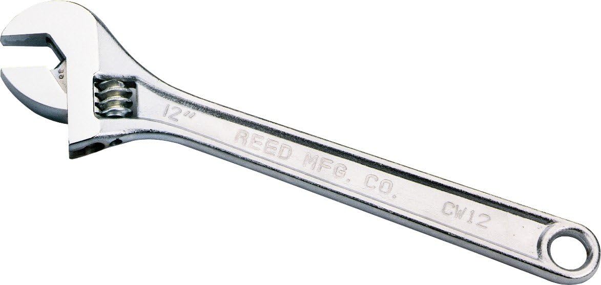 Reed Tool CW15 Chrome Finish Adjustable Wrench, 15-Inch