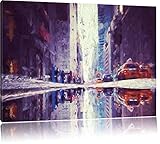 New York, Times Square Photo sur Toile |Taille: 60x40 cm| Peinture Murale | Art Print | prêt Couvert