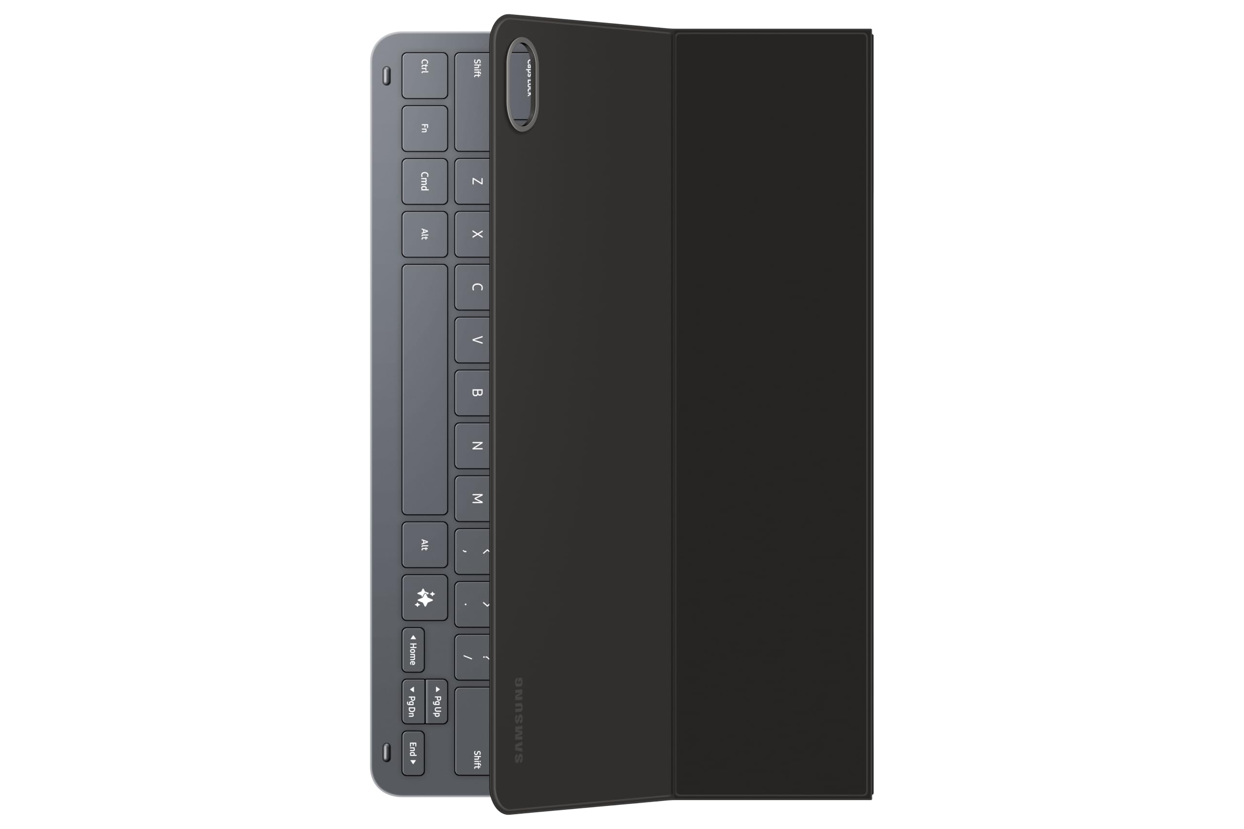 Samsung Book Cover Keyboard Slim EF-DX730 für das Galaxy Tab S11 mit QWERTZ-Tastatur und AI-Taste, Tablet-Hülle, schlankes Design, Black