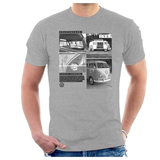 Volkswagen Type 2 Campervan 1967 Skott T-shirt för män