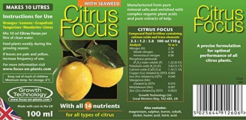 Citrus Focus Liquid Concentrated Fertiliser 100 ml