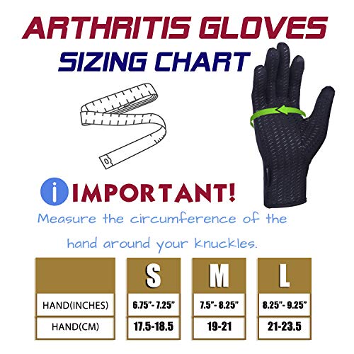 Thx4COPPER Infused Compression Winter Thermal Gloves, Touch Screen Full Finger Warm Glove for Writing, Texting, Cycling, Running, Carpal Tunnel– Anti-Slip Windproof for Women/Men… - Thumbnail 5