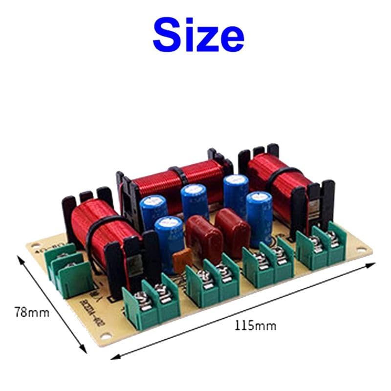 2 x 4-Wege-Lautsprecher, Bass-Frequenzteiler, Heimkino, HiFi-Stereo-Schaltung, Audio-Crossover-Filter