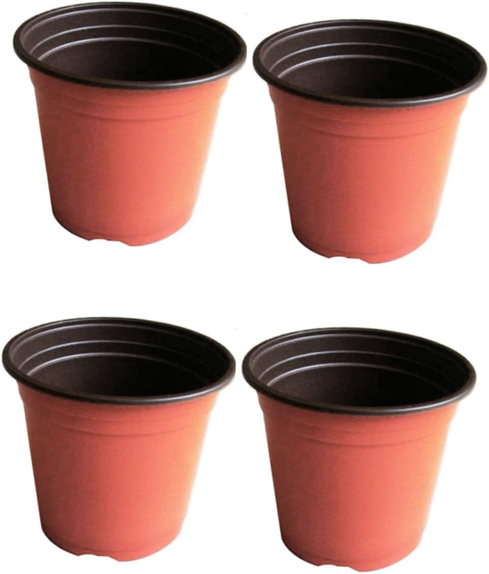 GANAZONO 100 Pcs 5 Gallon Plant Pot Nursery Plant Pot Nursery pots Plastic Plant
