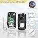 Vurkcy Key Fob Replacement for 2011-2016 VW Tiguan Golf CC Eos GTI Jetta Touareg/12-16 Passat Beetle Car Keyless Entry Remote Control, NBG010180T, 4 Buttons