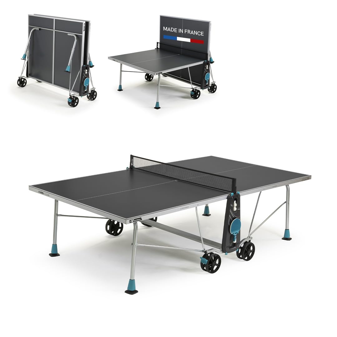 Cornilleau - Tavolo da ping pong per esterni 200X - Tempo libero da giardino - FFTT - Blu o Grigio