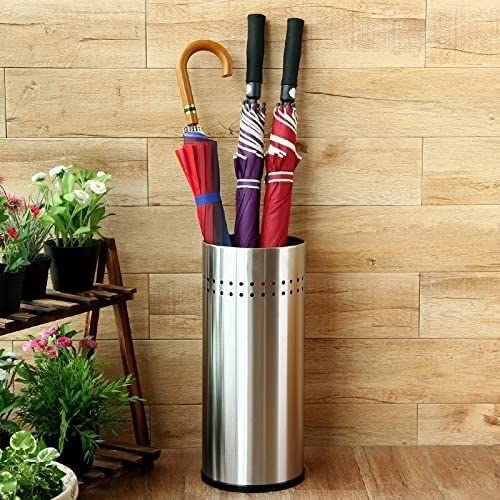 Porte-parapluie en acier inoxydable haut de gamme design minimaliste chic