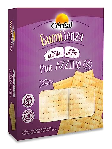 Céréal Buoni Senza Pane Azzimo, Pane Senza Glutine, Pane Senza Lievito, 2 pocket, 180 g