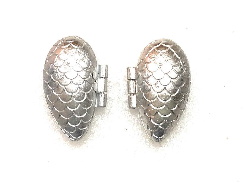 M4 CREATIONS Megz Bakeware Aluminium Momos Gujia Mould (Medium Size) - Set of 2