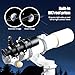 SVBONY SV208 Finder Scope, Straight-Through Corrected Image FMC Lens with Illuminated, 8x50 Finderscope for Astronomical Telescope