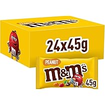 M&M’s Peanut Confetti Al Cioccolato Contenenti Arachidi, 24 Bustine Ognuna Da 45G Di Praline Al Cioccolato: Totale 1080G