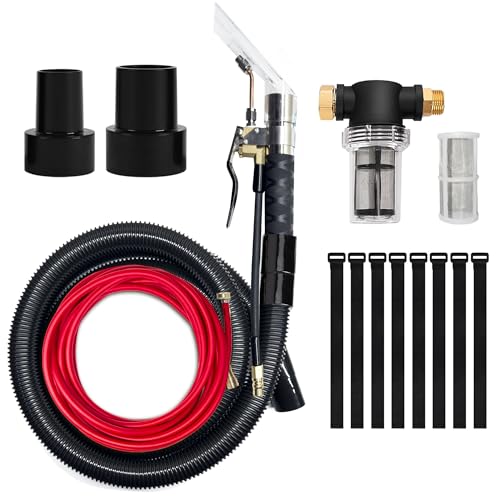 Image of Better Extractor Hose Kit, Compatible with Shop Vac Extractor Kit, Comes with 25 FT Waterline,Combined Spray and Suction Dusting Head, Suitable for Household, Automotive, and Industrial Cleaning