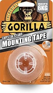 Gorilla Heavy Duty Mounting Tape Black 1.5m